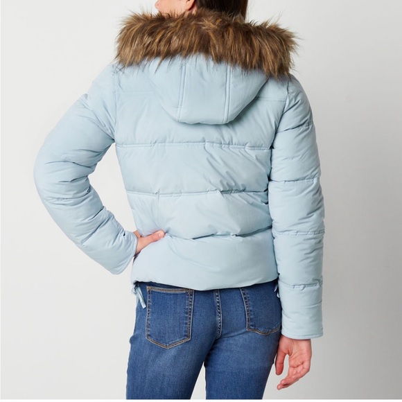 Wide Channel Short Puffer Jacket,Size XS - Picture 3 of 8